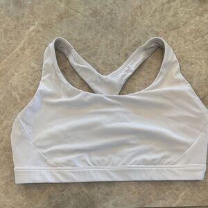 Athleta White Racerback Sports Bra
